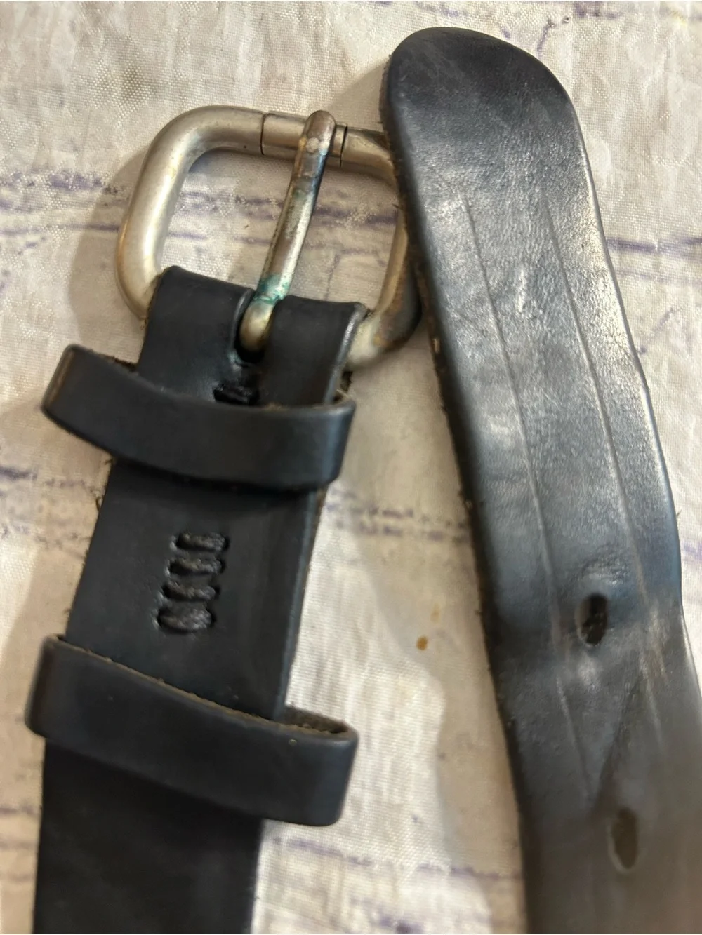 KENNETH COLE REVERSIBLE LEATHER AND BANANA REPUBLIC BLACK LEATHER BELTS SIZE 34